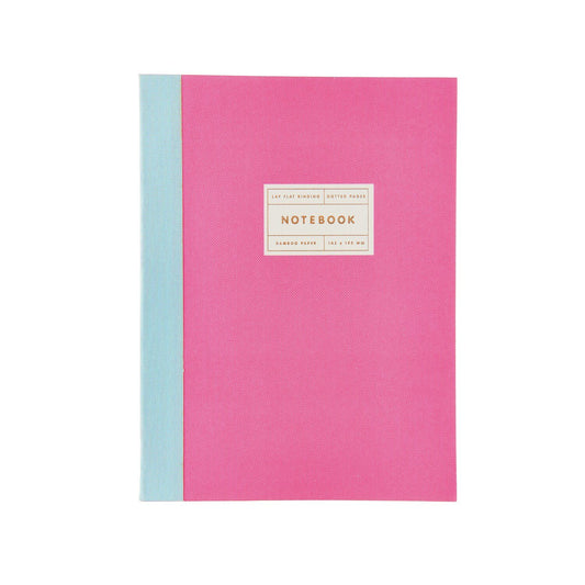 Rico | Paper Poetry 80gsm Dot Notebook | Medium | Neon Pink + Gold Edge