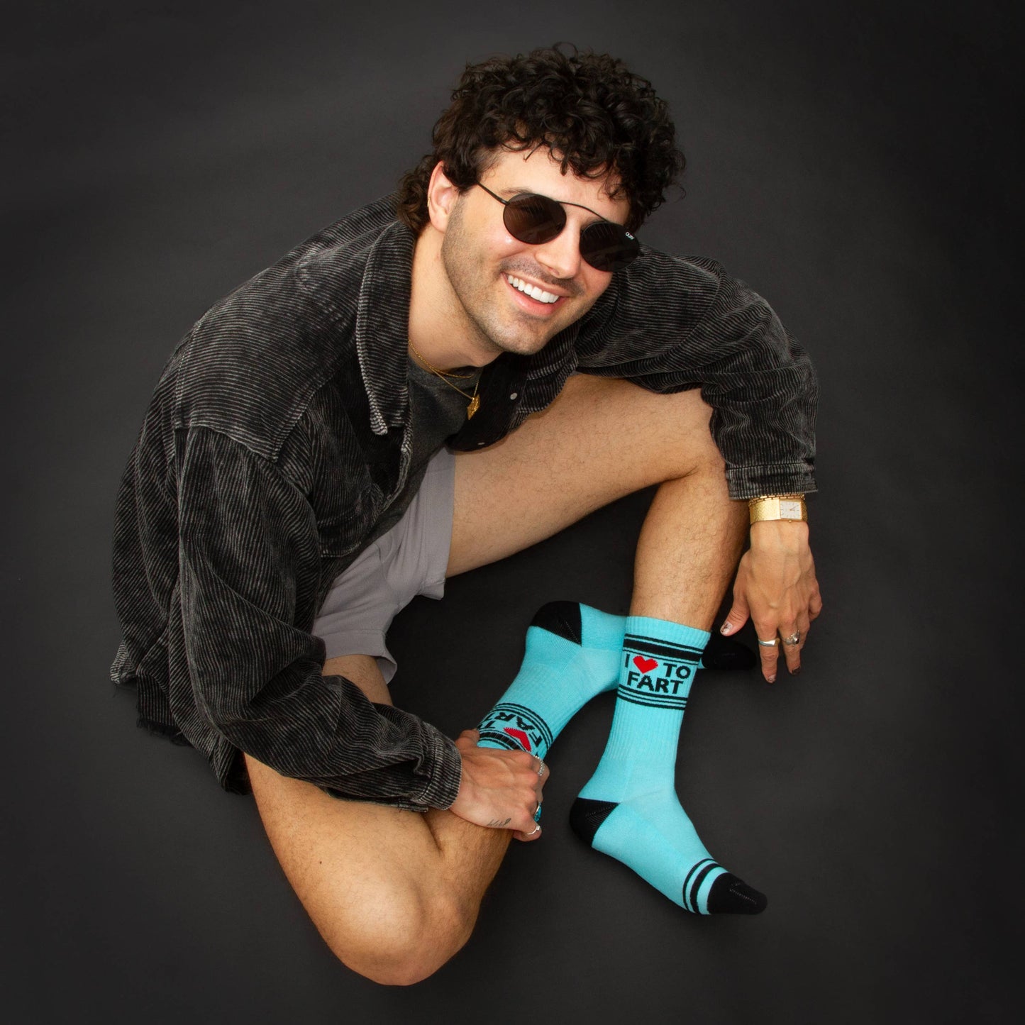 Gumball Poodle | Gym Crew Socks | I ❤️ To Fart