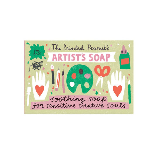 The Printed Peanut | Natural Handmade Soap Bar | Artist Soap