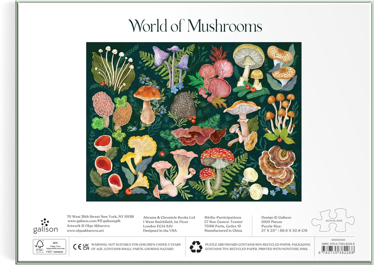 Jigsaw Puzzle | 1,000 pieces | World of Mushrooms