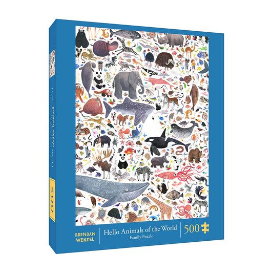 Jigsaw Puzzle | 500 pieces | Hello Animals of the World