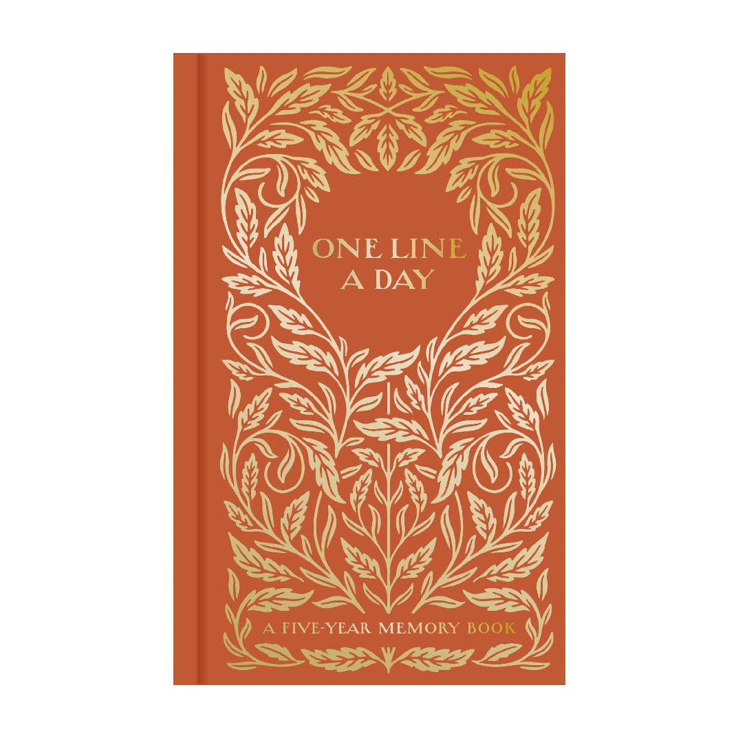 Book of One Line a Day - A 5 Year Memory Book (Gilded)