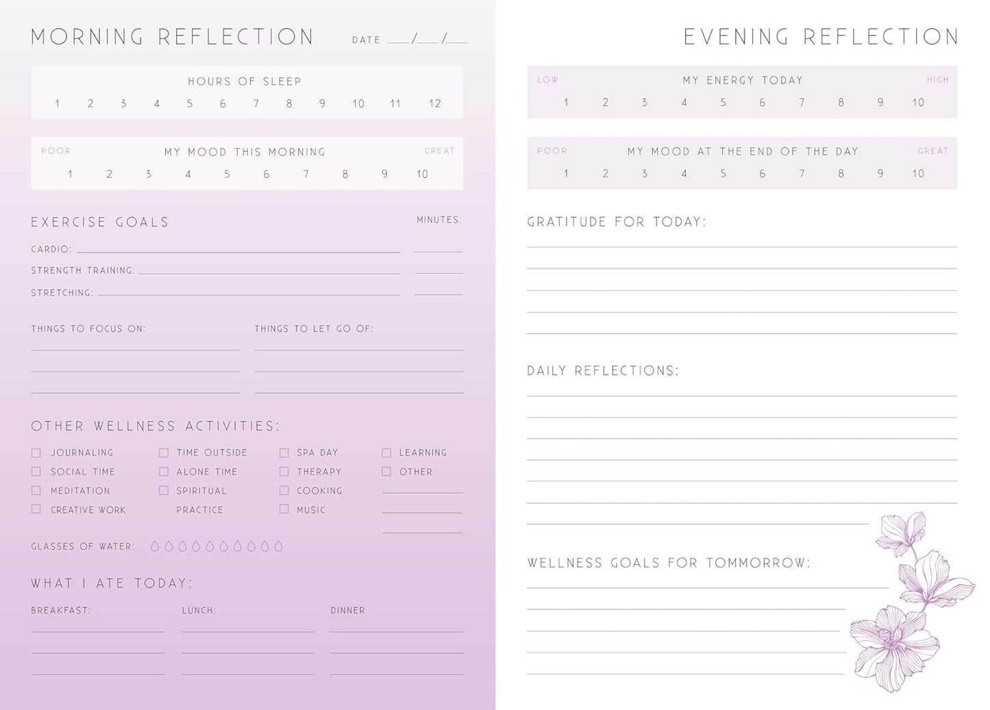 Book | Wellness | A Day and Night Reflection Journal