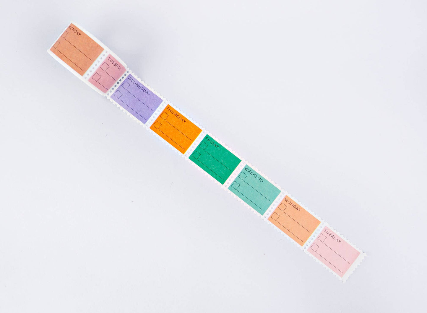The Completist | Stamp Washi Tape | Pastel Days of the Week