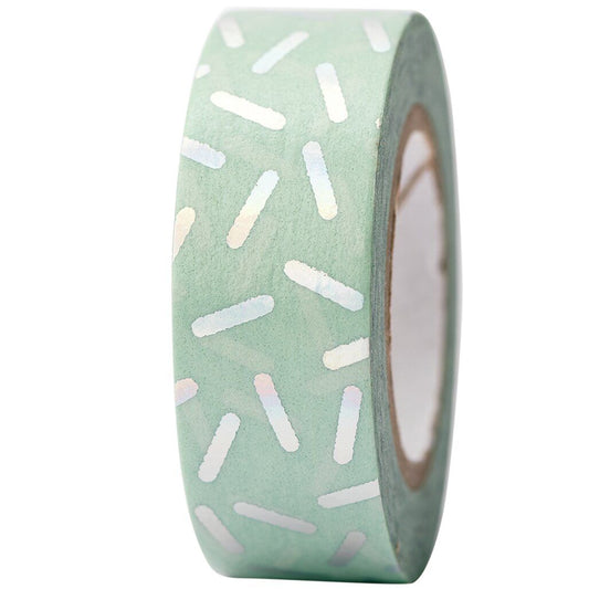 Rico | Paper Poetry | Washi Tape | Stracciatella Mint + Iridescent Sprinkles