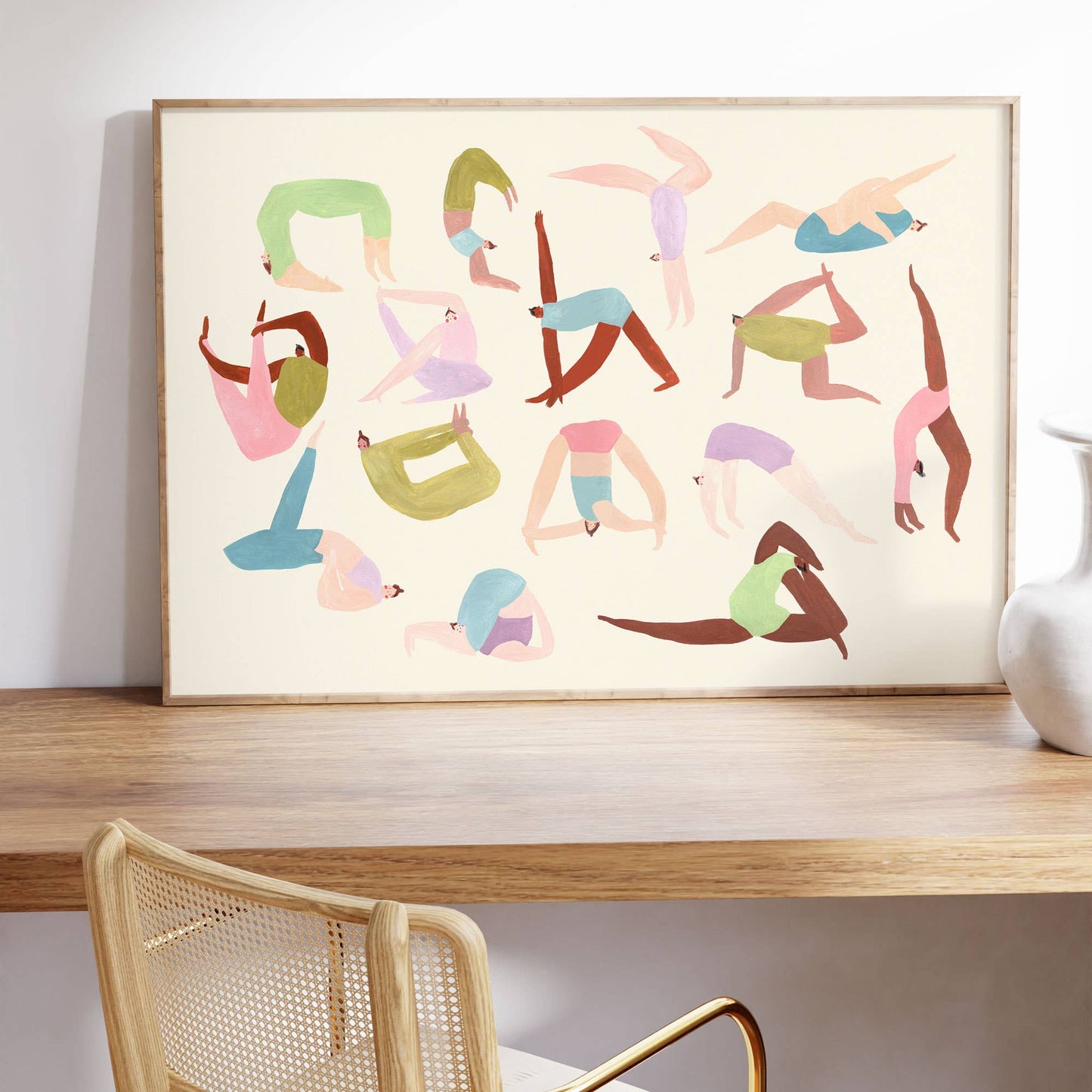 Little Black Cat | A4 Print | Yoga Ladies