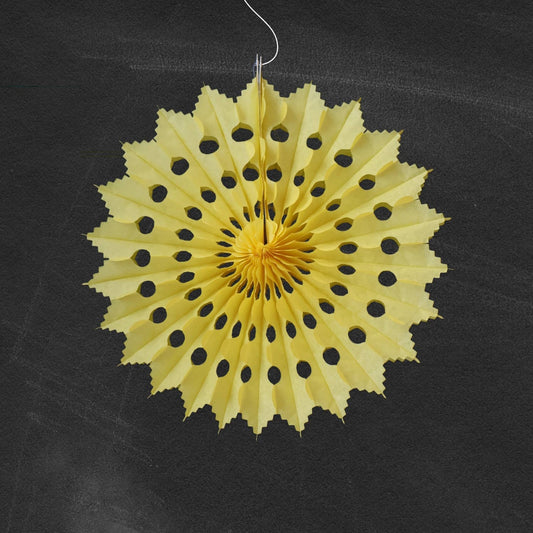 Petra Boase Ltd | Paper Fan | Yellow