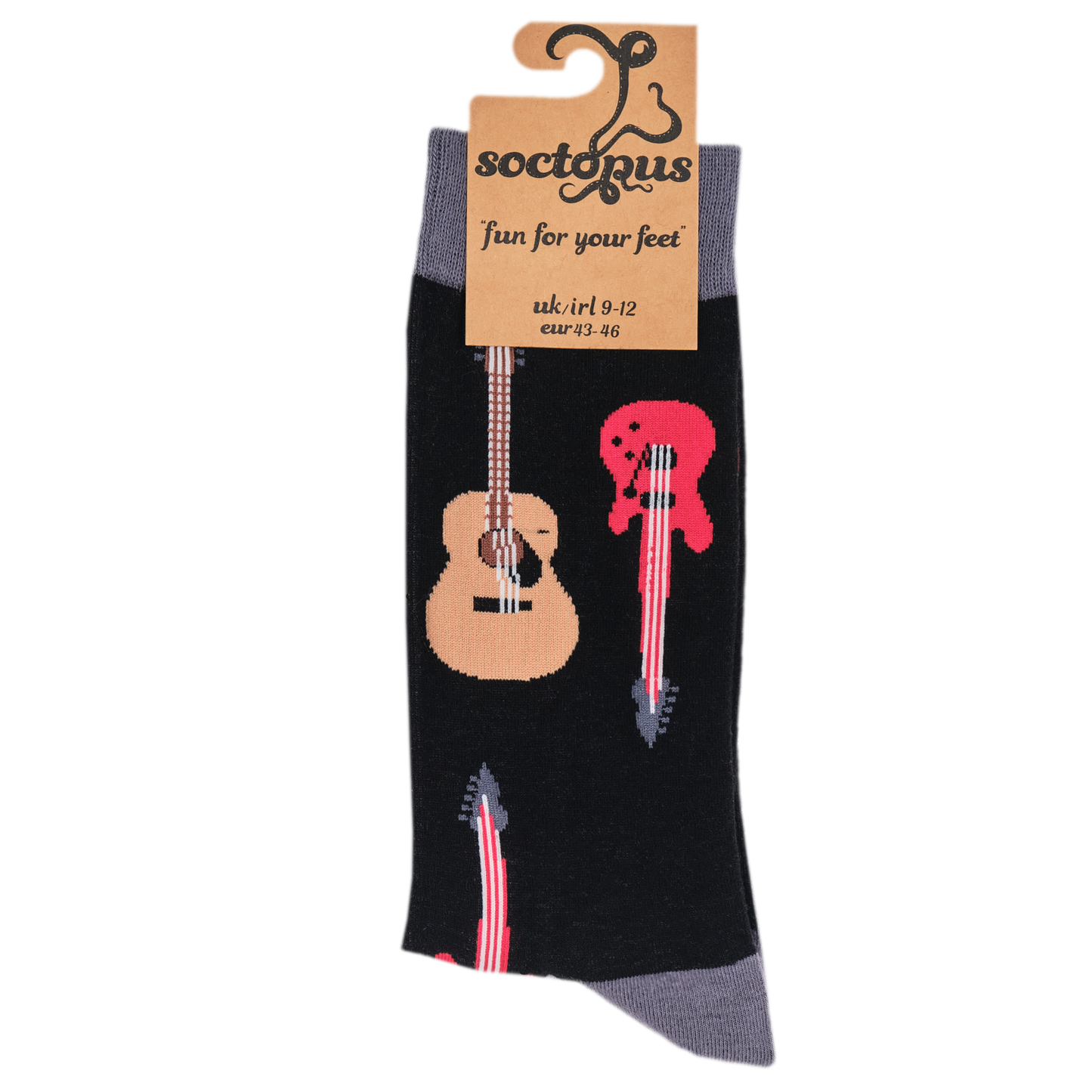 Socktopus | Guitars | Black | L UK 9-12