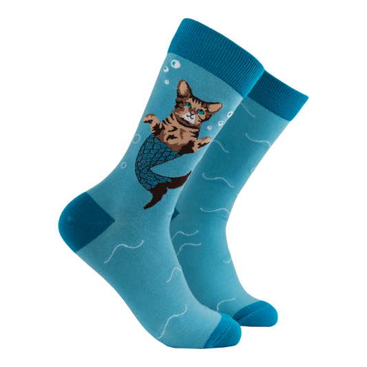 Socktopus | Cat Mermaid Socks - Purr-Maid | S UK 4-8