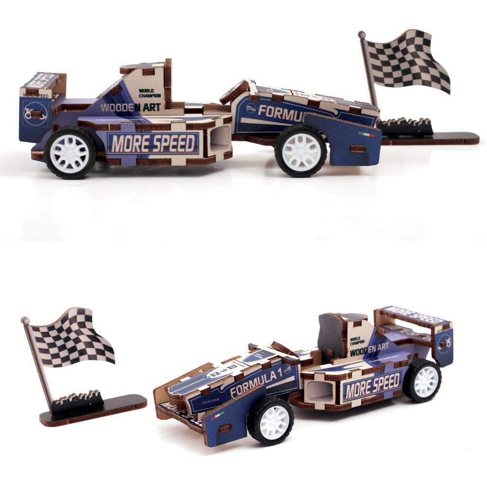 Graine Creative | Wooden 3D Model | Formula 1 Car