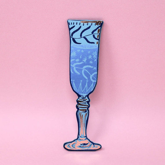 Ark | Wine Glass Bookmark | Heritage Blue