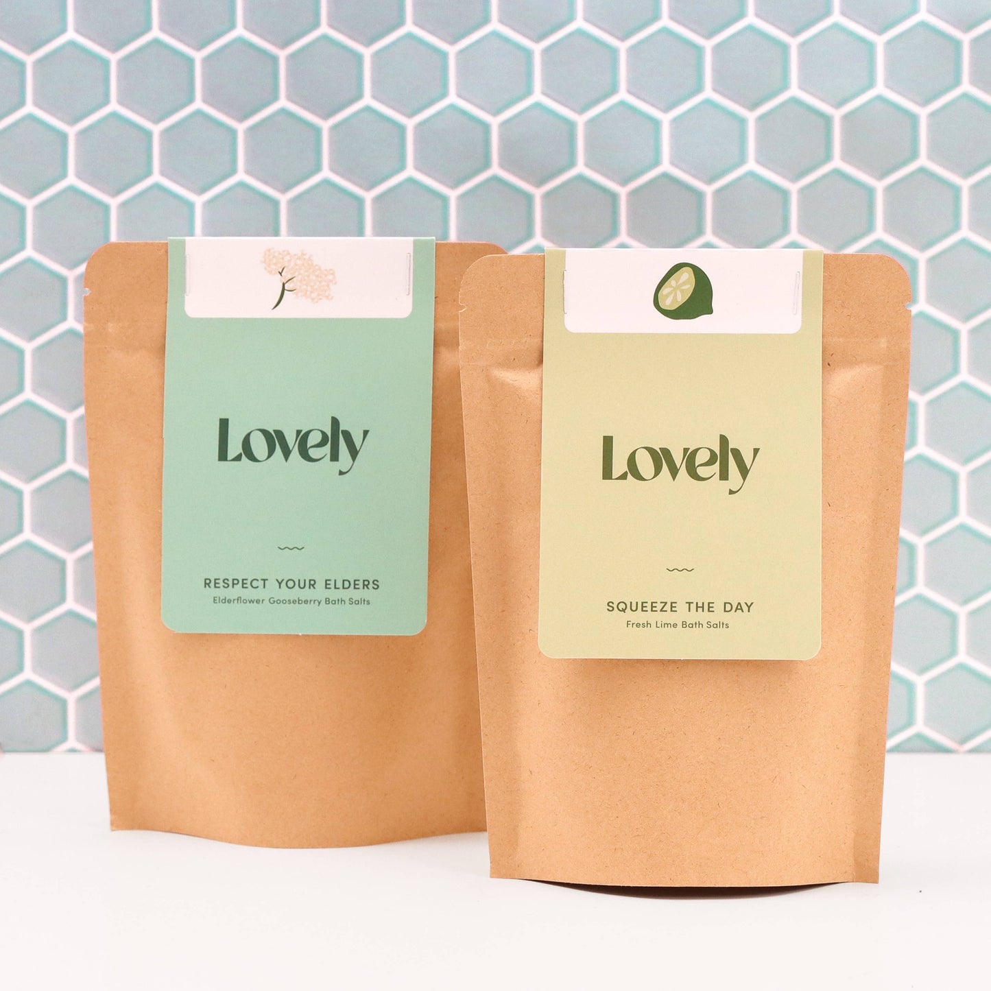 Lovely Skincare | Bath Salts | Respect Your Elders -Elderflower and Gooseberry