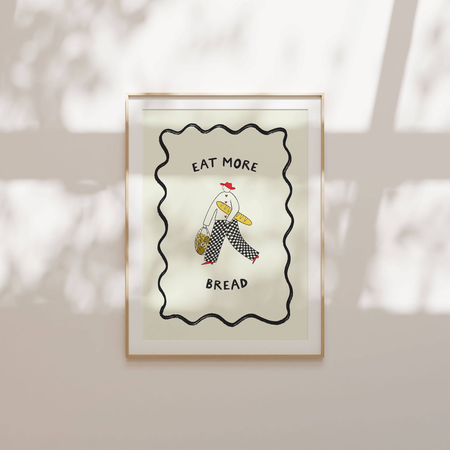 Little Black Cat | A4 Print | Eat More Bread