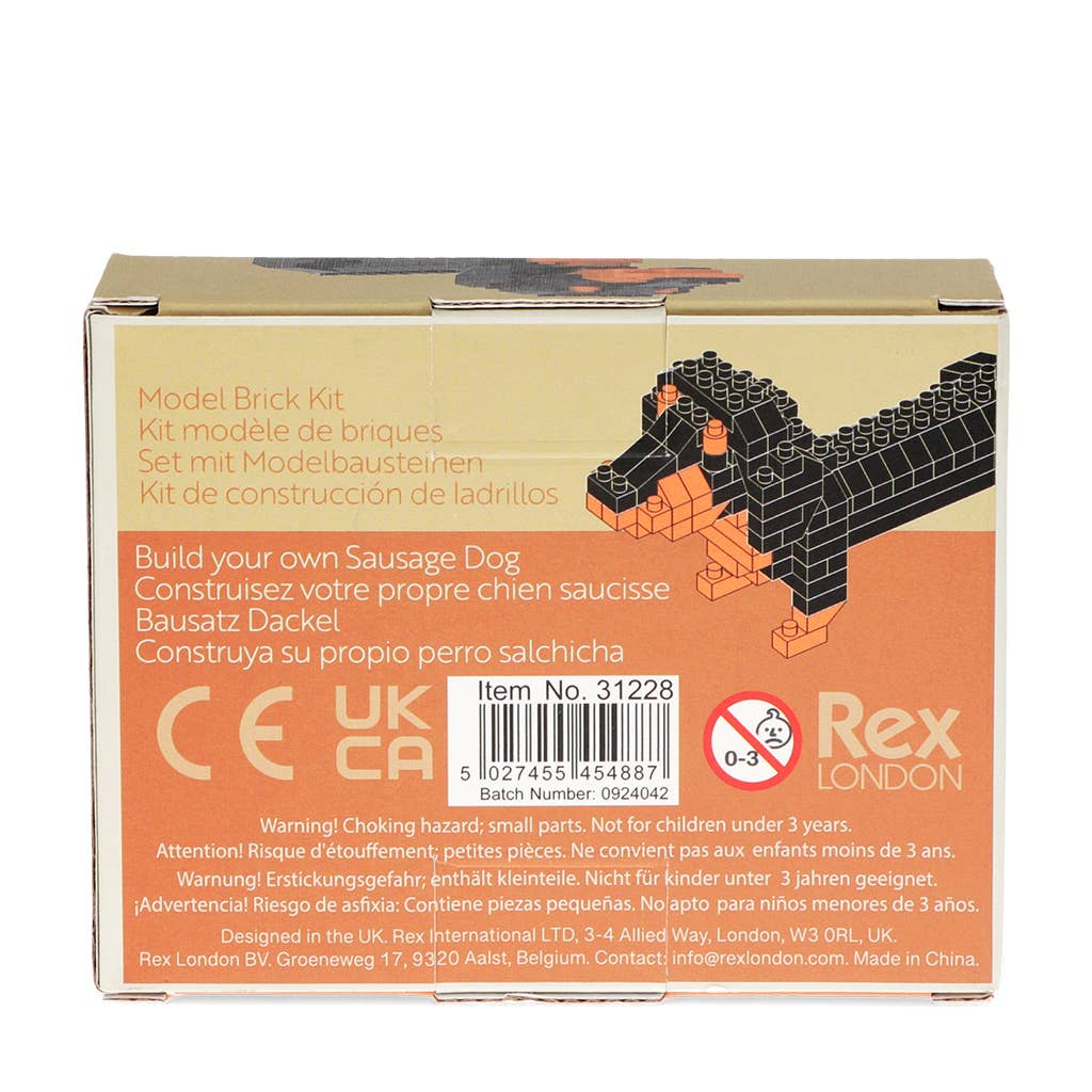 Rex | Build Your Own Brick Kit | Sausage Dog