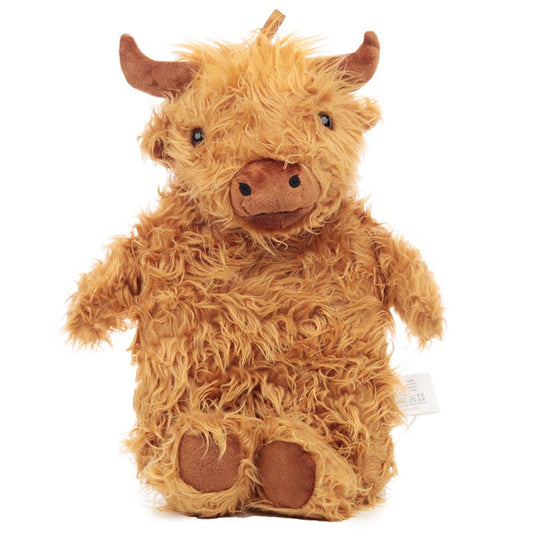 Puckator Ltd | Highland Coo Cow 650ml Hot Water Bottle with Plush Cover