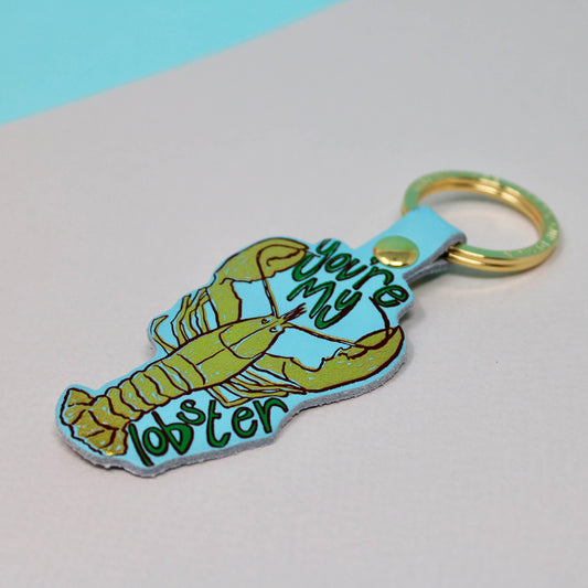 Ark | You're My Lobster Key Fob | Pale Blue