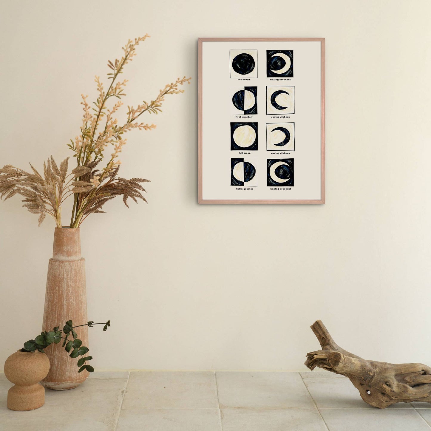 Little Black Cat | A4 Print | Moon Phases