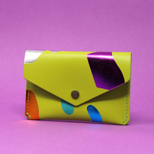 Ark | Abstract Popper Purse, Small | Apple Green