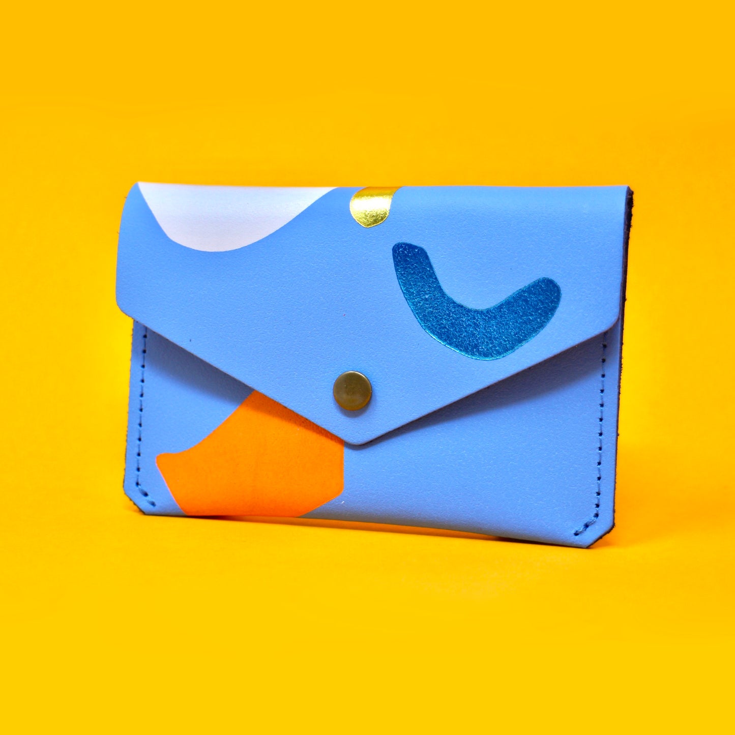 Ark | Abstract Popper Purse, Small | Cornflower Blue