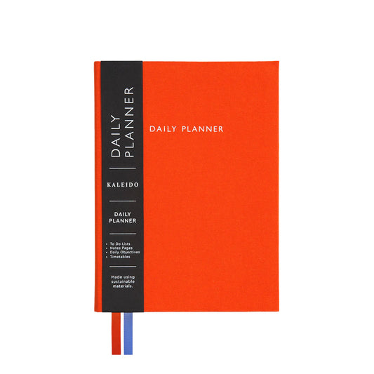 Kaleido | A5 Fabric Daily Planner | Orange