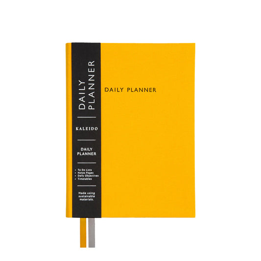 Kaleido | A5 Fabric Daily Planner | Yellow