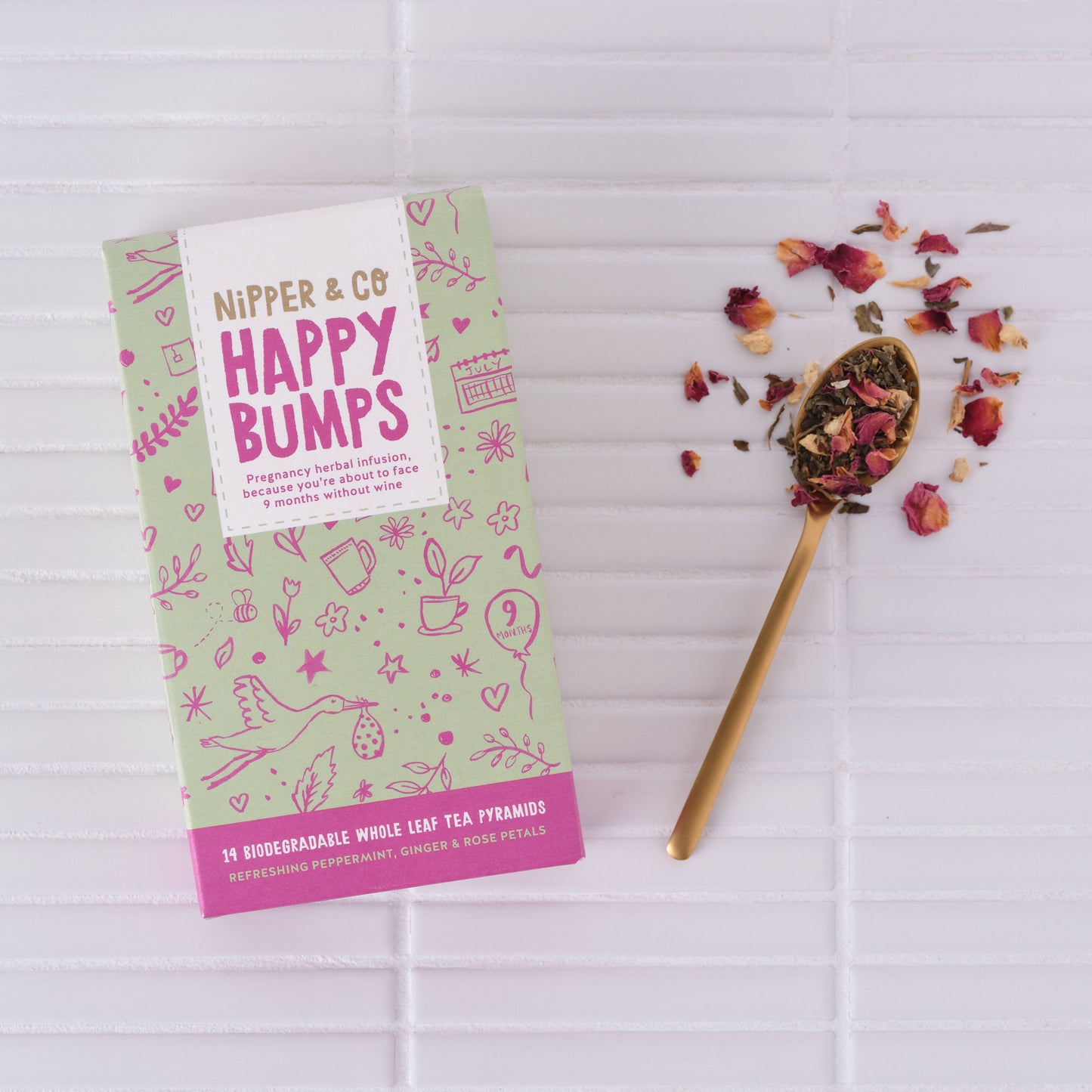 Nipper & Co | Happy Bumps, Herbal Tea For Pregnancy