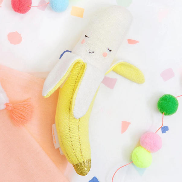 Meri Meri | Organic Cotton Rattle | Banana