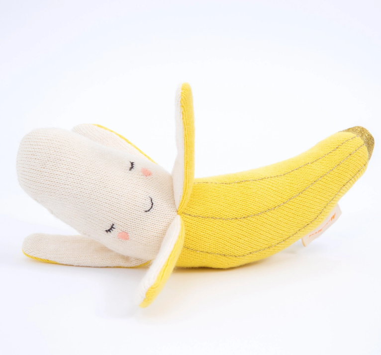 Meri Meri | Organic Cotton Rattle | Banana