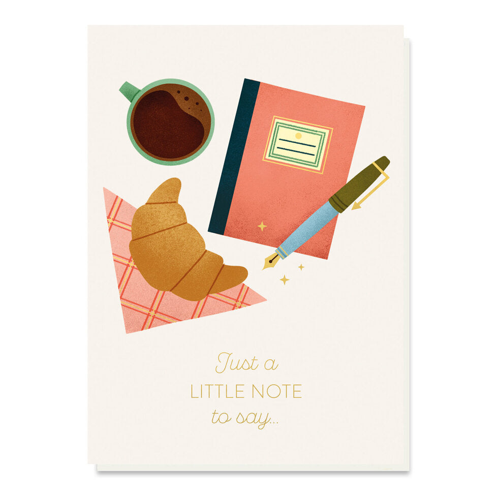 Greetings Card | "Just a little note to say"