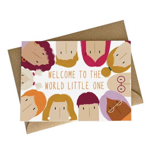 Greetings Card | "Welcome to the World Little One" New Baby