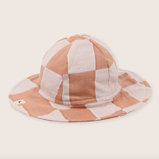 Turtledove London | Chequer Bubble Hat | Sunset