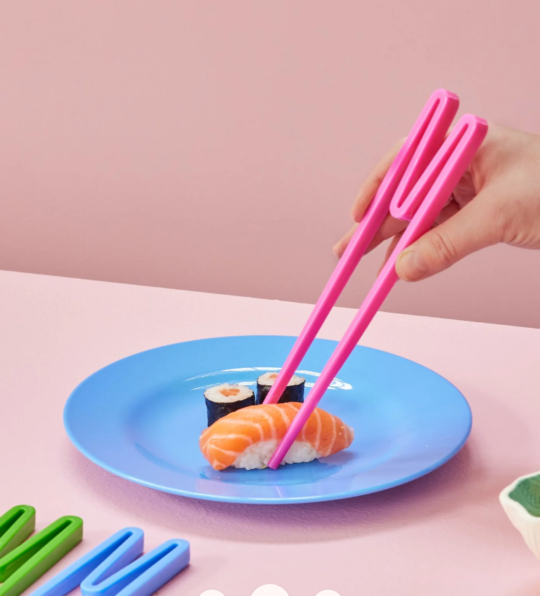 Rice | Plastic Chopsticks | Fuchsia