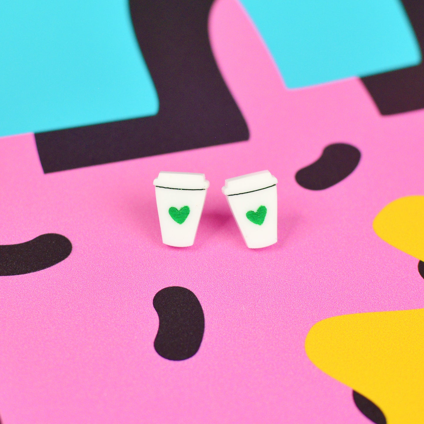 Silly Loaf | Coffee Cup Stud Earrings