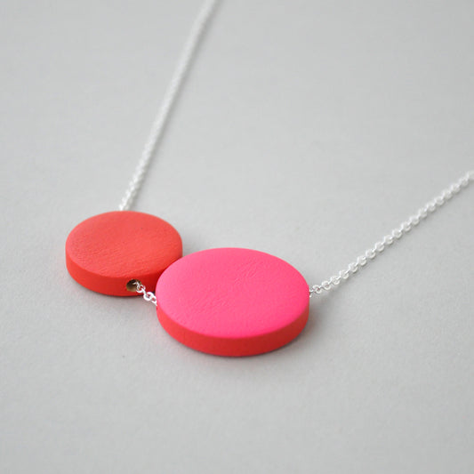 Sea Pink Studio | Colour Pop Necklace | Pink & Red