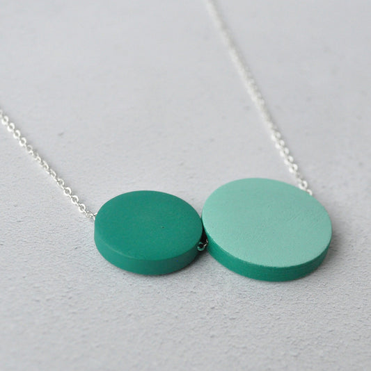 Sea Pink Studio | Colour Pop Necklace | Jade Green & Mint