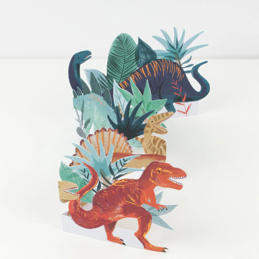 Meri Meri | Concertina Card | Dinosaurs