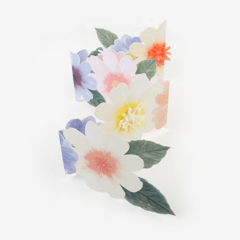 Meri Meri | Concertina Card | Flowers