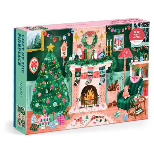 Jigsaw Puzzle | Galison 1000 pieces | Cozy By The Fireplace