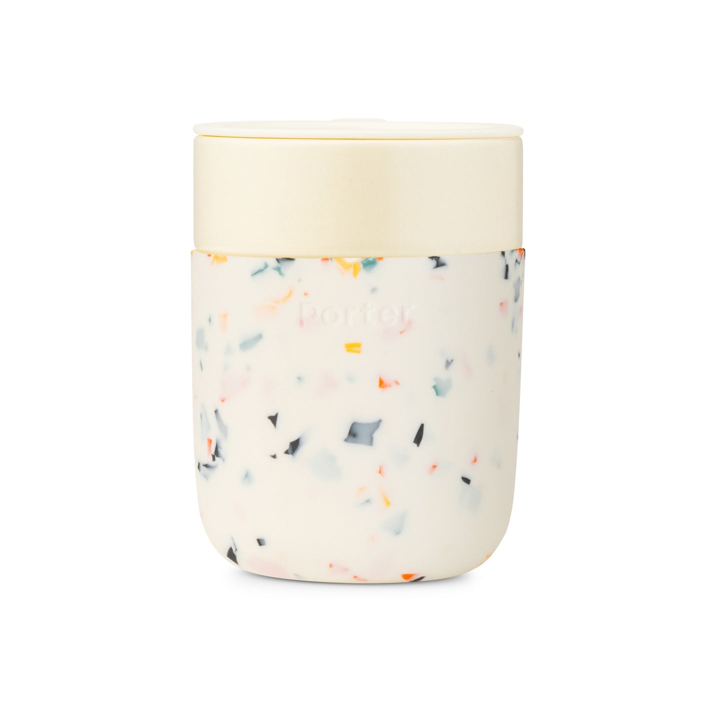 w&p Porter | Ceramic Travel Mug 12oz | Crem Terrazzo