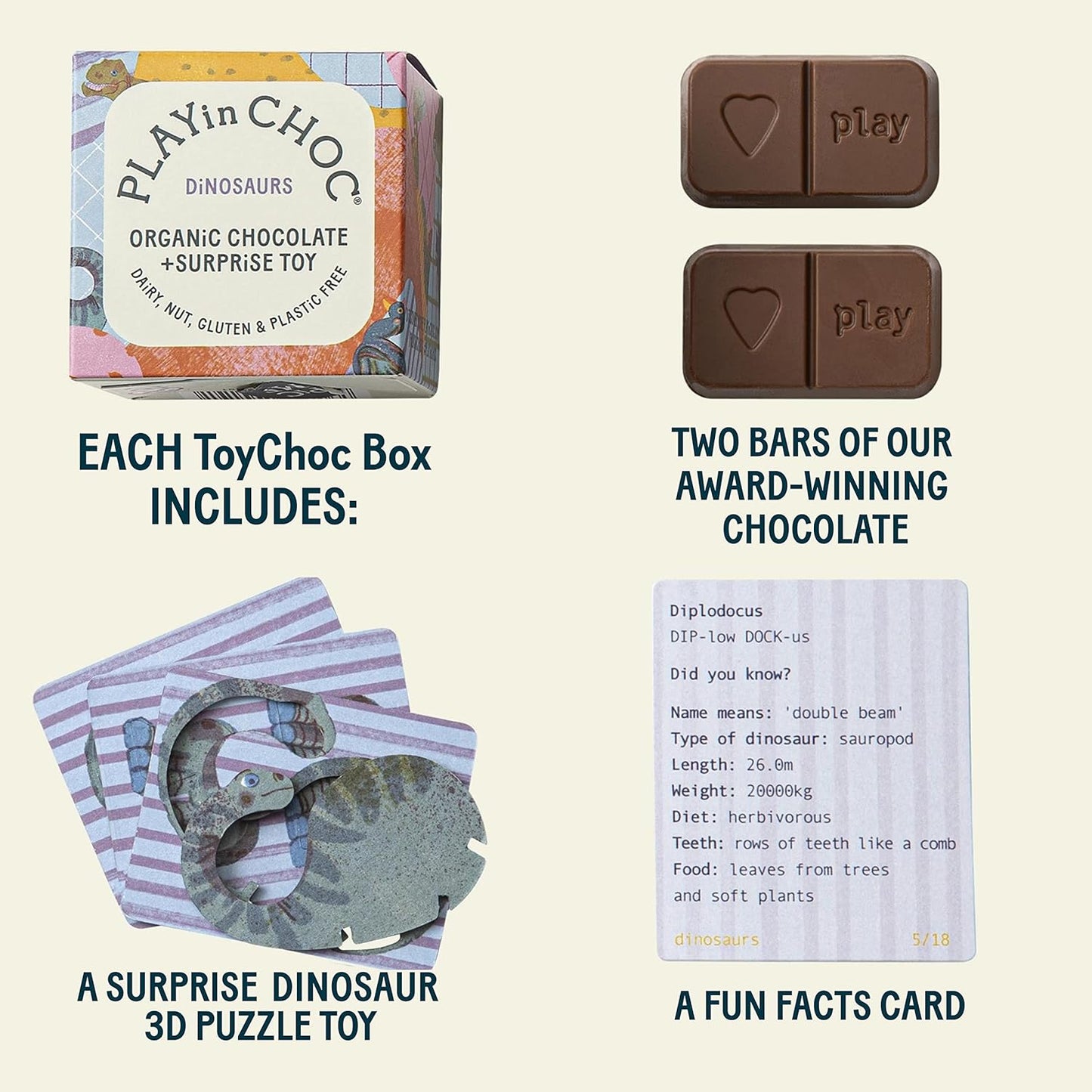 PLAYin CHOC | Organic Chocolate + Surprise Toy