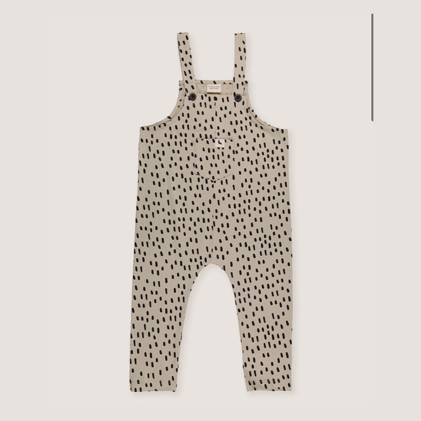 Turtledove London | Doodle Dungaree | Pumice