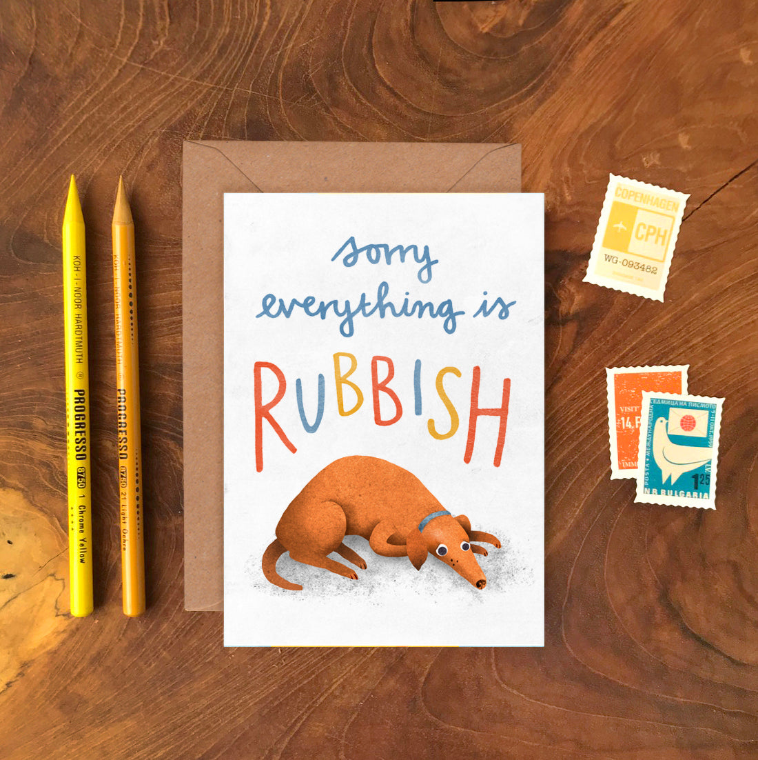 Greetings Card | "Sorry Everything is Rubbish"