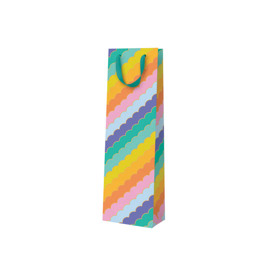 Ohh Deer | Gift Bottle Bag | Rainbow Scallops