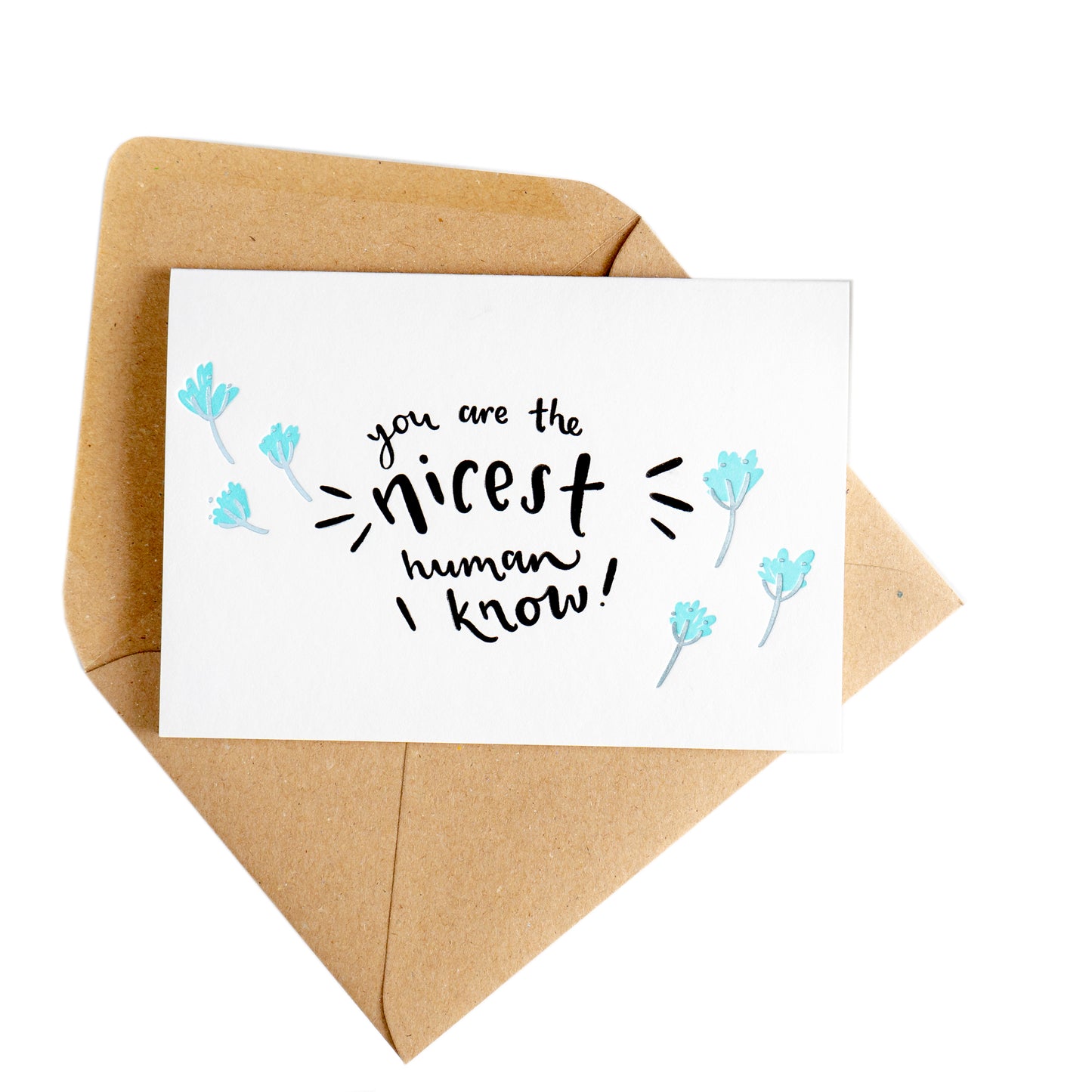 Greetings Card | "You are the nicest human I know"