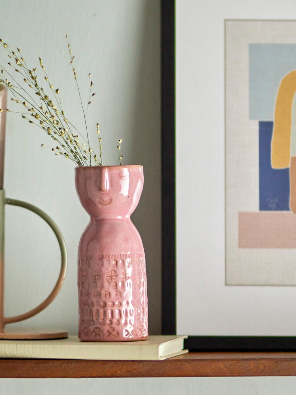 Bloomingville | Vase | Embla Pink, Stoneware