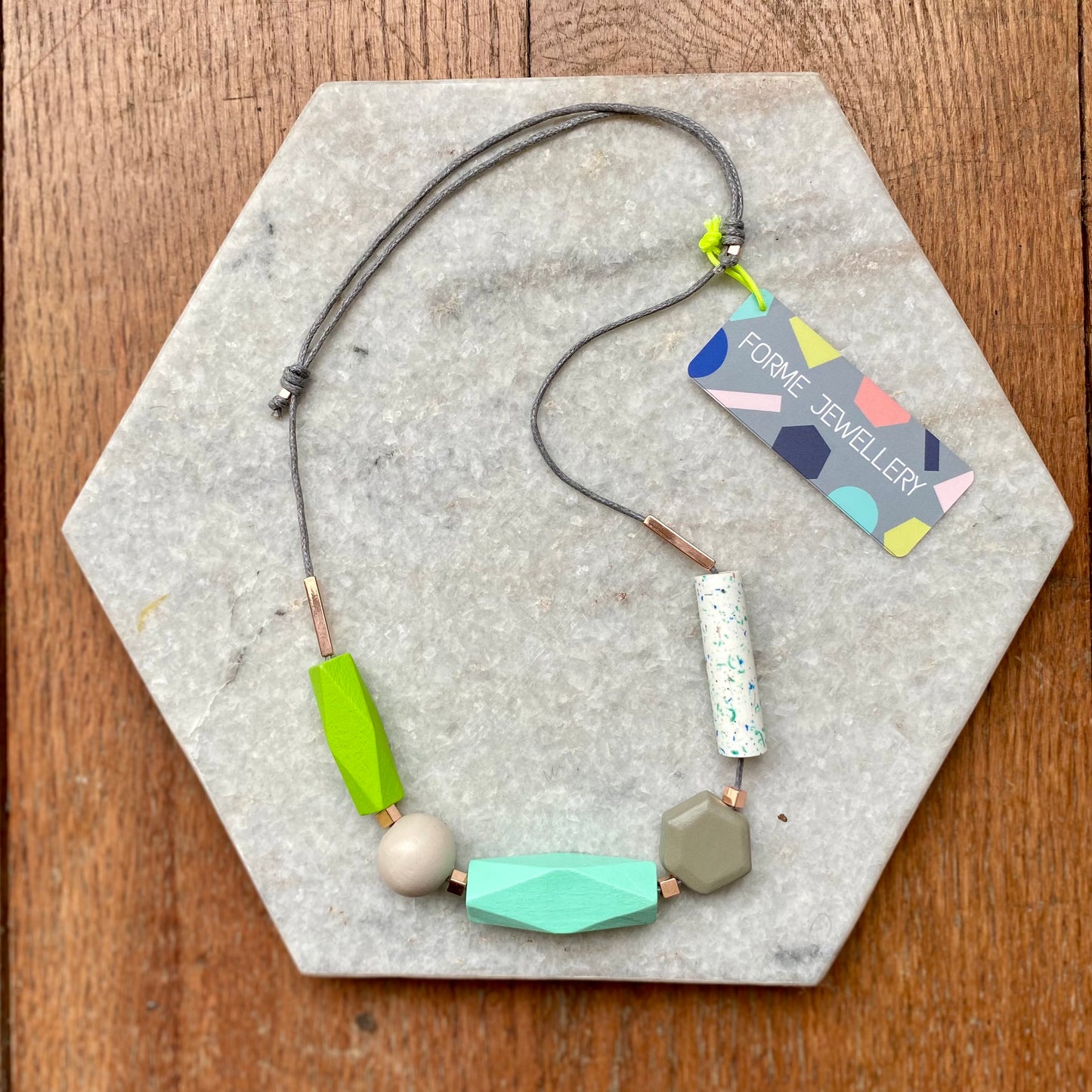 Forme | Necklace | Greys & Greens