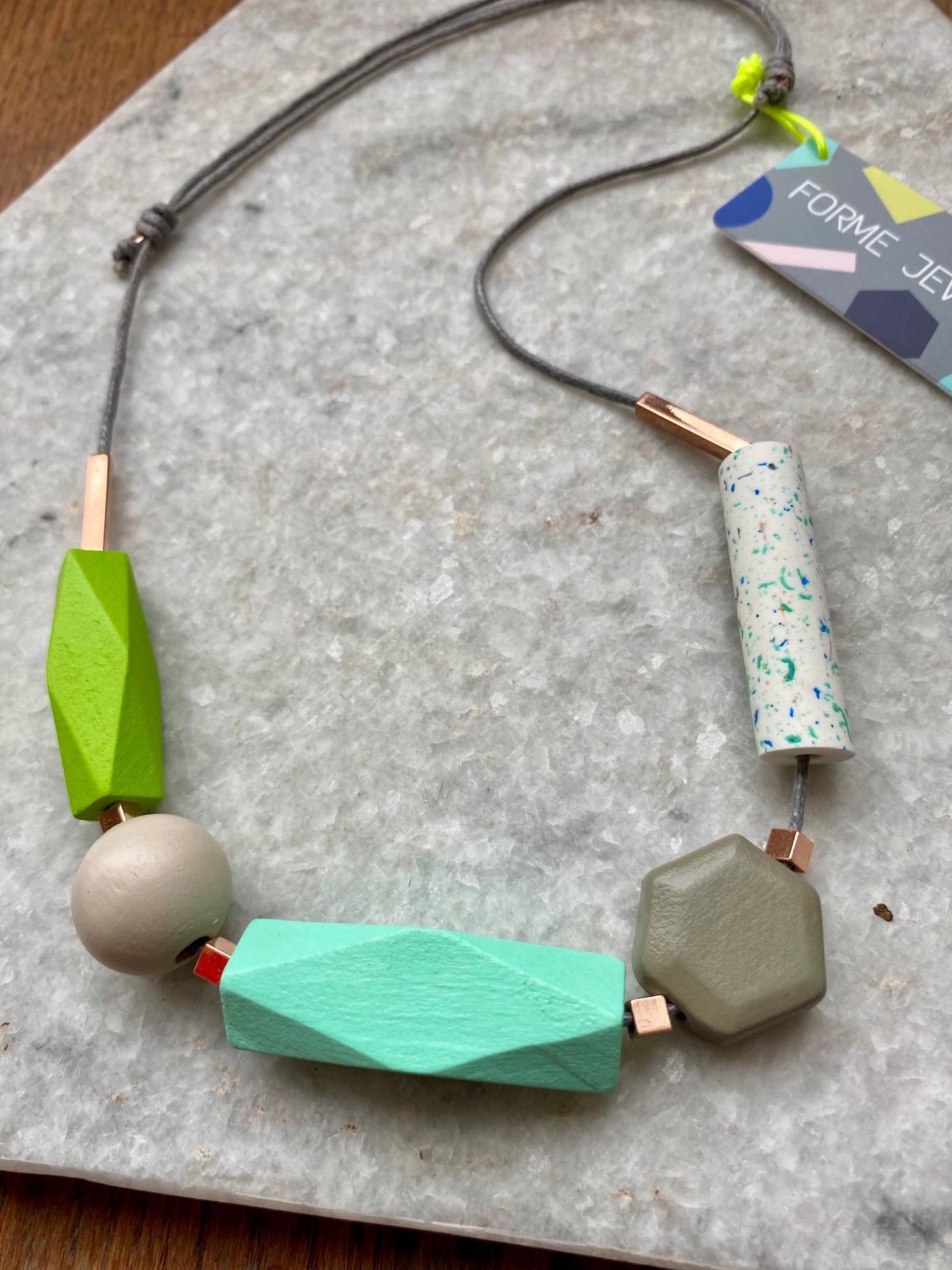 Forme | Necklace | Greys & Greens