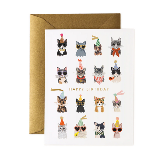 Greetings Card | "Cool Cats Happy Birthday"