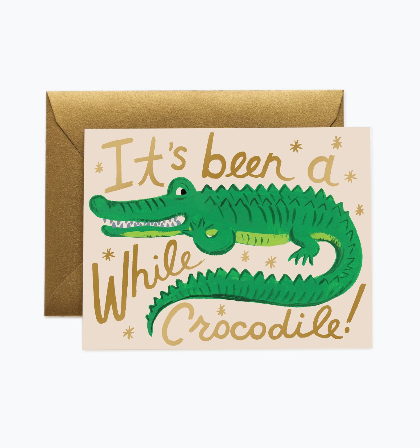 Greetings Card | "It's Been a While Crocodile"