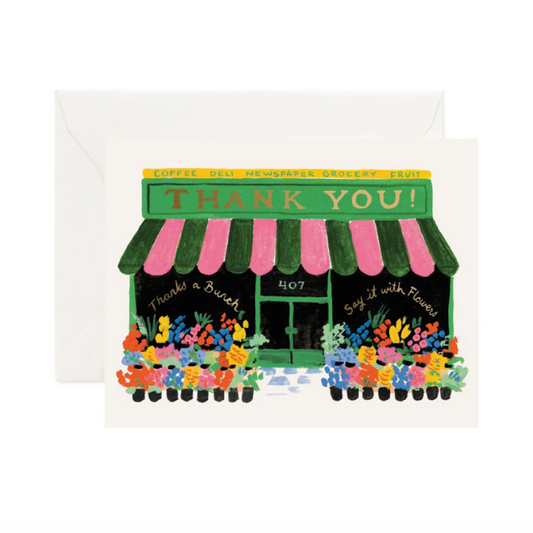 Greetings Card | "Flower Shop Thank you"